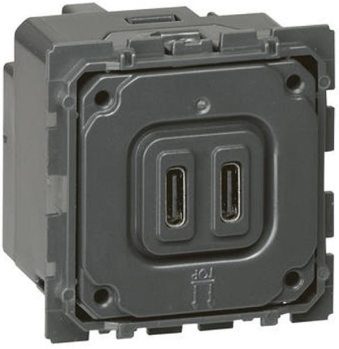 Розетка USB тип C+C без накладки без рамки Legrand Celiane 2-м. фото Розетка USB тип C+C без накладки без рамки Legrand Celiane 2-м. картинка